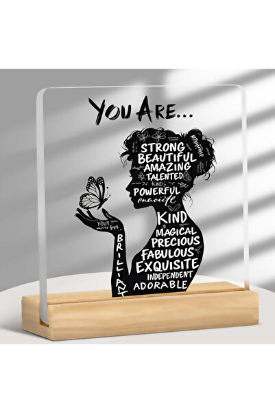 Choice Q462 You Are Strong Beautiful Acrylic Plaque | Inspirational Positive ...