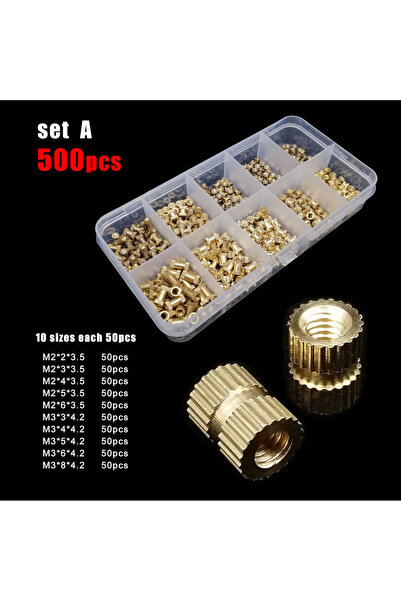 Choice set A 500pcs 500/750/1400pcs M2 M2.5 M3 M4 Mix Size Set Kit Box Solid ...