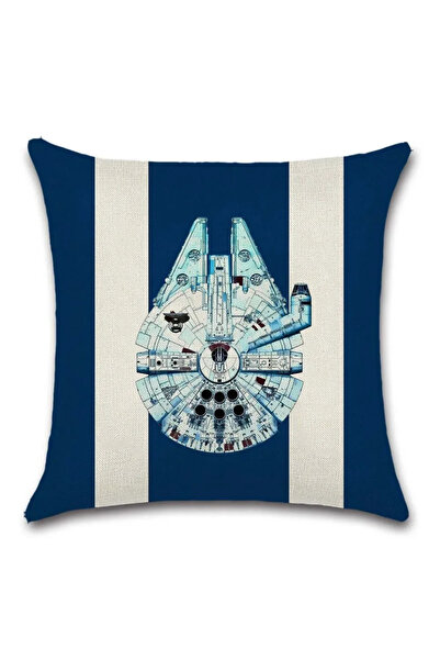 Choice39 40x40cm 11 Star Plane Fighter Beige Linen Cushion Cover decorative H...