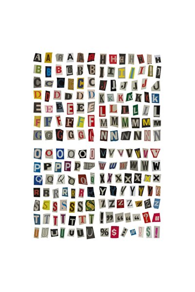 Choice 1 Set 181pcs/ 4 Sheets Vintage Stickers Scrapbook Stickers English Let...