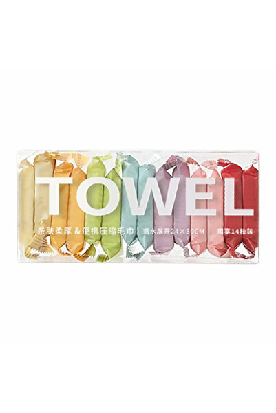 Choice 14PCs 14pcs/box Disposable Washcloth Portable Travel Towel Thickened C...