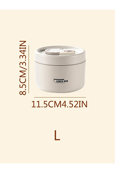 Choice1 Apricot-L 4pcs Portable Insulated Food Lunch Container Set with Therm...