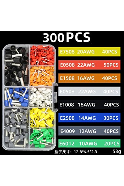 Choice1 1Box 300pcs 300/400 Pcs Durable Wire Connect Insulated Connector Crim...