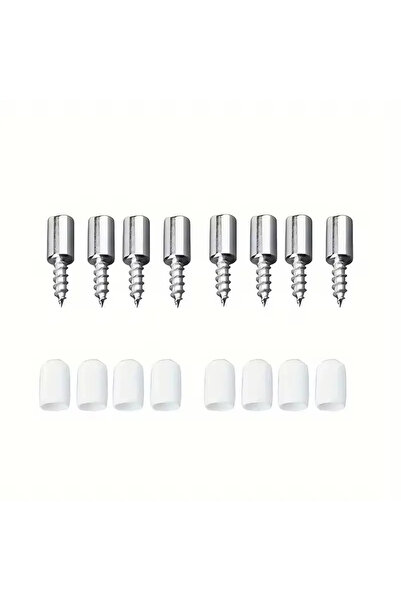 Choice4 0.98inch 16Pcs White Set 16/32/64Pcs Shelf Bracket, Self Tapping Scre...