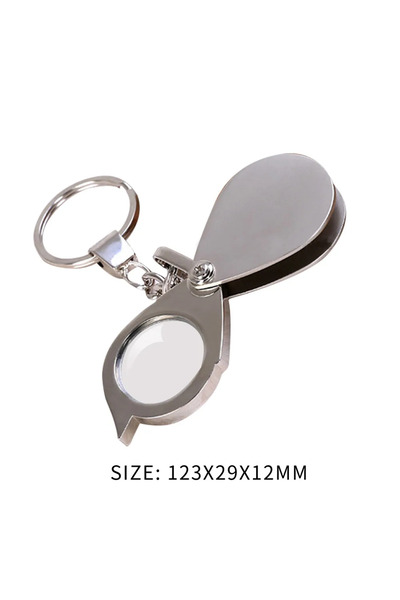 Choice1 15X Metal Portable 10/15X Folding Key Ring Mini Magnifier Key Chain M...
