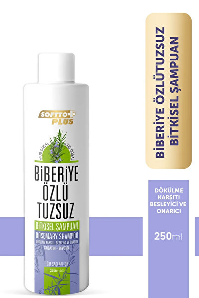 Softto Plus Biberiye Özlü Tuzsuz Şampuan 250 ml - Dökülme ve Kepek Karşıtı Ke...
