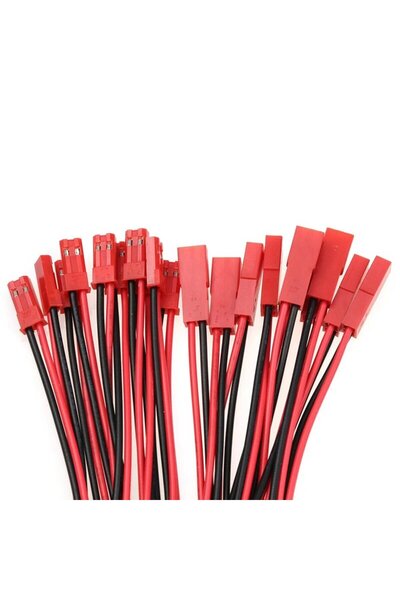 Choice 10 أزواج من موصلات JST بطول 10 سم، 22 AWG، موصل ذكر وأنثى ثنائي السن، ...