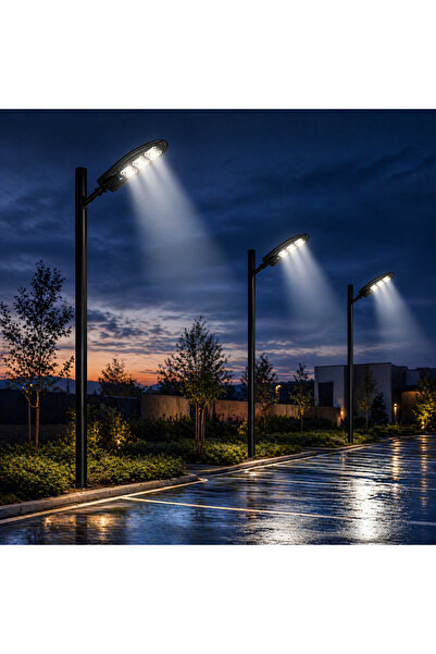 OEM ΣΕΤ 3 τεμαχίων Φωτιστικό Δρόμου με 90 LED, Ηλιακή Φόρτιση (V05)