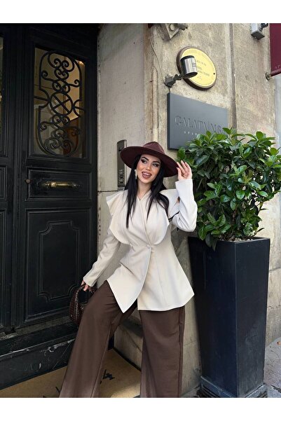 Bella Breeze Γυναικείο μπουφάν με επένδυση, διπλό στήθος, κομψό σχέδιο, μακρυ...