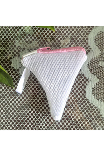 Choice Pink Mesh Bag with Zipper Multifunctional Laundry Soap Bag Reusable Sc...