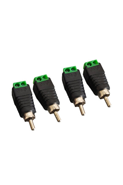 choice2 4pcs male 4/10pcs RCA Male Plug & Female Socket To Terminal Block Ada...