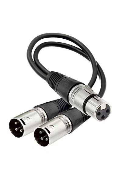 Choice Silver FMM XLR Splitter Cable 3 Pin Female to Dual Male Y Adapter 30cm...