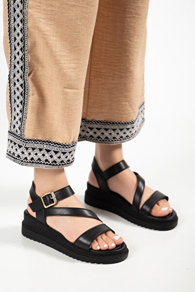 Sabella Moda Γυναικεία Σανδάλια με Χιαστί Λουράκια και Τακούνι