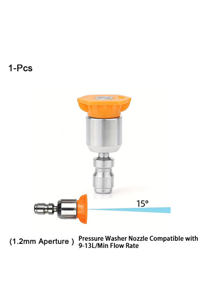 Choice B High Pressure Washer Nozzle 1/4'' Quick Connect Rotary Spray Jet Tip...