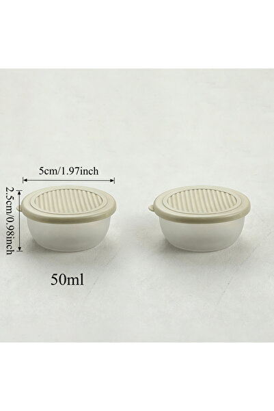 Choice8 WORTHBUY Clear Beige 2pcs 2/6pcs Mini Salad Sauce Container Outdoor P...