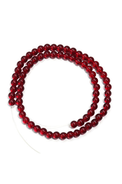 Choice1 6mm approx 65pcs 1 Strand Red Glass Beads 4/6/8/10/12mm Round Crystal...