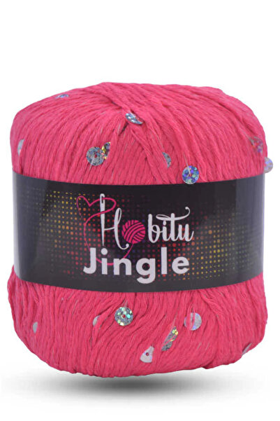 Hobitu Yarns حبل هوبِيتو جينجل (4 قطع) 203 جرام فوشيا-فضي