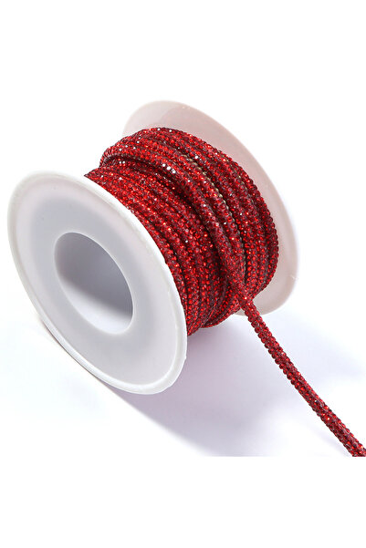 Choice8 red 5 yards 4mm Rhinestone Rope Glitter Crystal Rhinestone Banding Co...