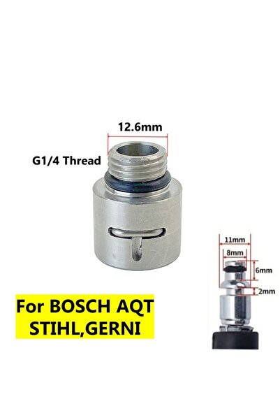 Choice1 محول لتنظيف الأنابيب بضغط الماء 1/4 بوصة لـ Bosch AQT STIHL، فوهات تن...
