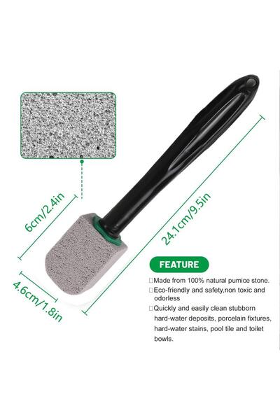 Choice1 Black Pumice Stone Toilet Cleaning Wand Toilet Bowl Stain Remover Era...