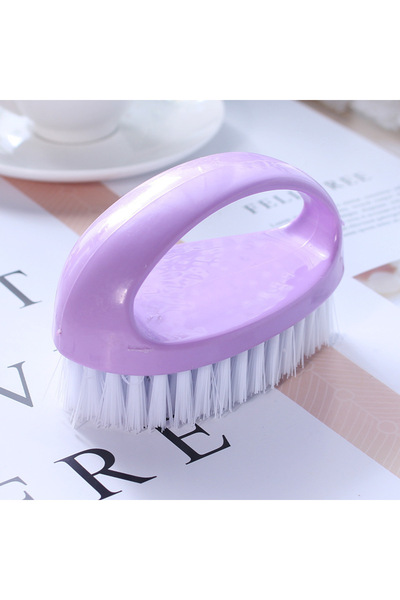Choice3 dxqxs-purple Household Cleaning Brush Candy-colored Laundry Brush Egg...