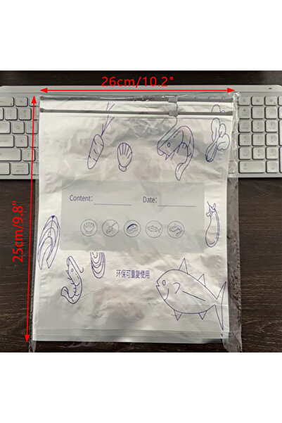 Choice1 L HUAHUABag of 10 Large Aluminum Foil Food Storage Bags; Reusable, Fr...