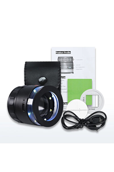 Choice 10X GEM-446 New 10x Rechargeable Scale Loupe Magnifier K9 Optical Glas...