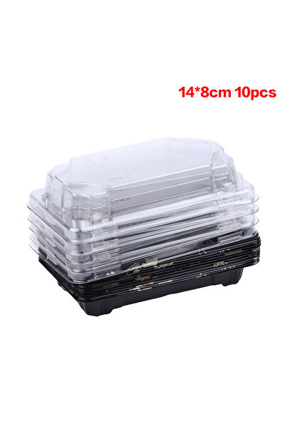 Choice P0 10pcs 10Pcs Thickened Sushi Boxes With Lids Disposable Eco Friendly...