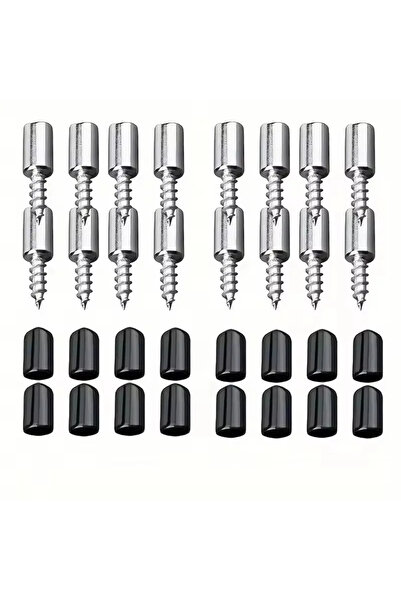 Choice3 0.98inch 32Pcs Black Set 16/32/64Pcs Shelf Bracket, Self Tapping Scre...