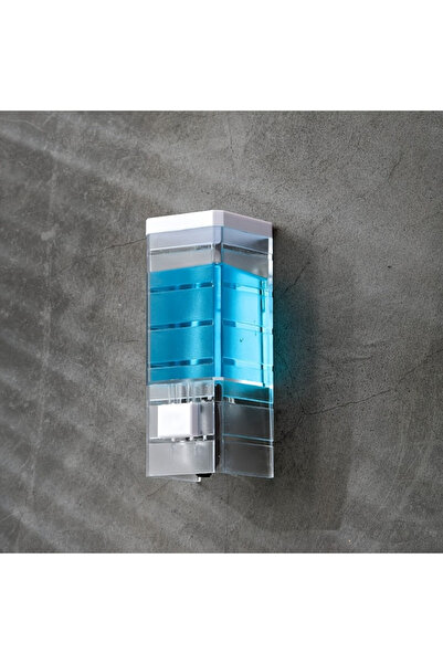 Choice Stripe Non-punching Manual Press Soap Dispenser Wall Hanging Traceless...