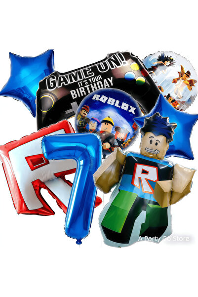 Choice7 بالونات روبلوكس - 8 قطع - 7 بالونات كرتونية على شكل شخصيات لعبة روبلو...