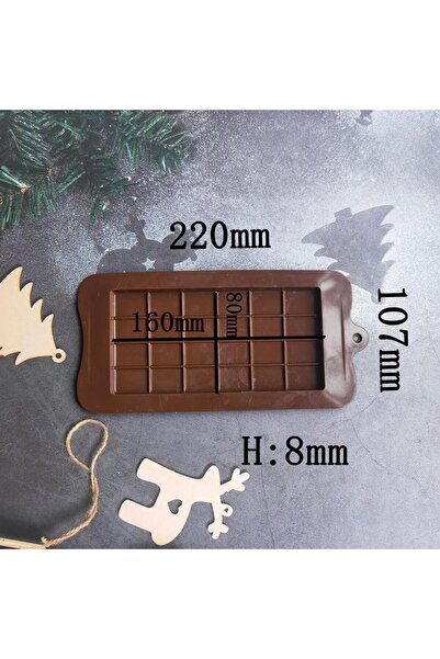 Choice 1pc Chocolate Bar Molds Silicone Bars Making Fondant Coffee Mould BPA ...