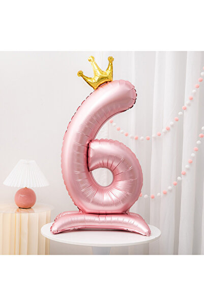 Choice Pink Style A-42inch 6 32/42inch Crown Decor Pink Aluminum Foil Digital...