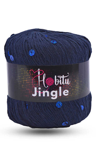 Hobitu Yarns حبل هوبِيتو جينجل (4 قطع) 184 أزرق داكن-ساكس