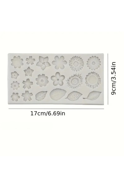 Choice grey 1 fondant chocolate silicone mold, rose leaf sunflower sunflower ...