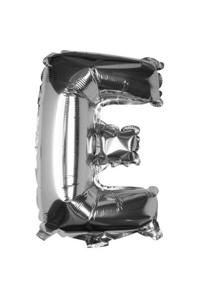 OEM Silver Balloon Letter E