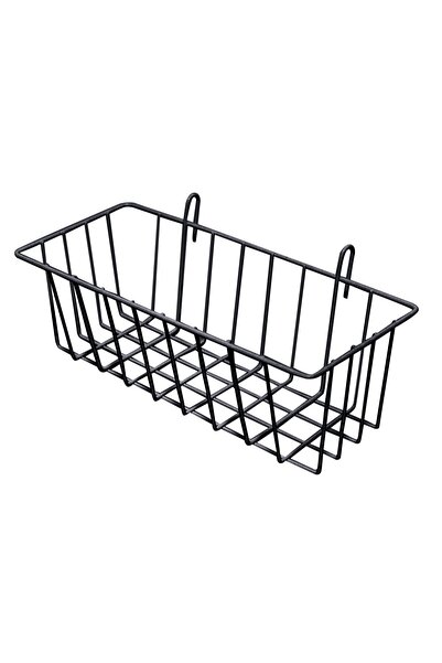 choice2 1-tier black Hanging Grid Storage Rack Display Racks Panel Basket Mul...
