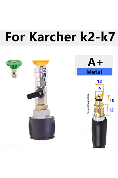 Choice4 A Pressure Washer Hose Adapter 1/4 Quick Connect With Valve to Contro...