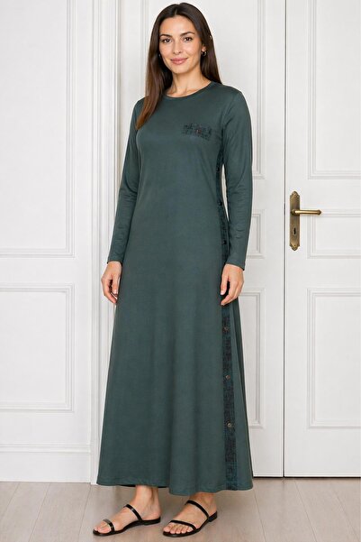 Hermevsim Missbah Γυναικείο φόρεμα Clara με δερμάτινη λεπτομέρεια στο πλάι, 2...