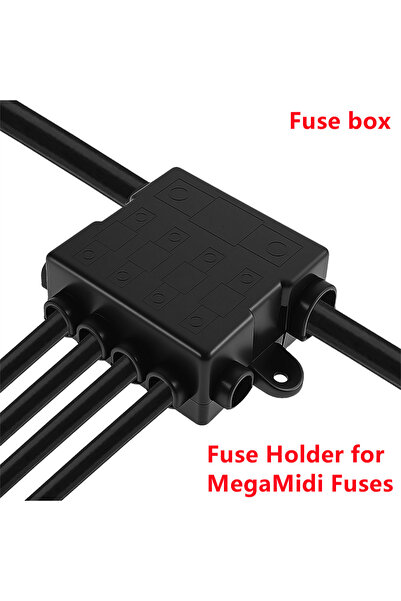 Choice black 5 ways Fuse Box with Bus Bar HEAVY DUTY Power Distribution Fuse ...