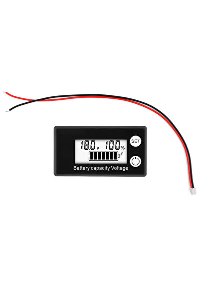 choice2 White DC 8-100V Battery Capacity Indicator Digital Display Voltage Me...