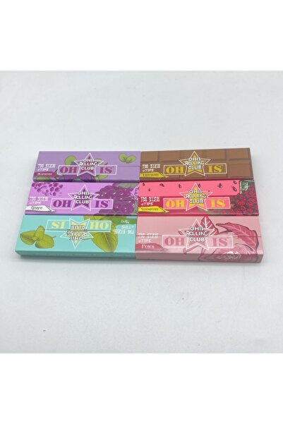 Choice6 1booklet Random New arrival Fruit flavored Natural Unrefined Paper Fi...