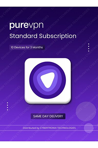 PUREVPN اشتراك قياسي |   10 أجهزة لمدة 3 أشهر |   رخصة رقمية |   التوصيل في ن...