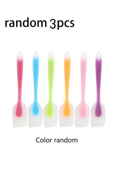 Choice1 random 3pcs 1/2/3/4/6pcs,Mini Silicone Spatula, High Temperature Resi...