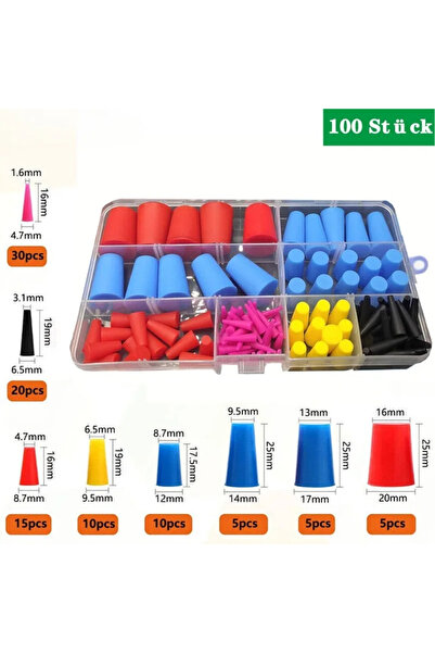 Choice1 1 Box 1/2Box (100pcs/box) Silicone Plug Assortment Set For Hole Plugs...