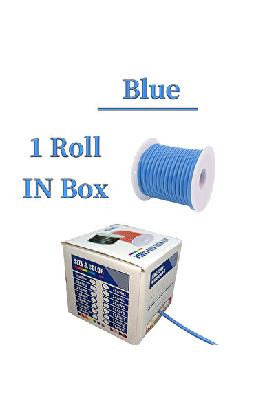 Choice48 سلك سيليكون مرن وناعم 16 AWG بطول 15 متر، متوفر بـ 10 ألوان (أزرق)، ...