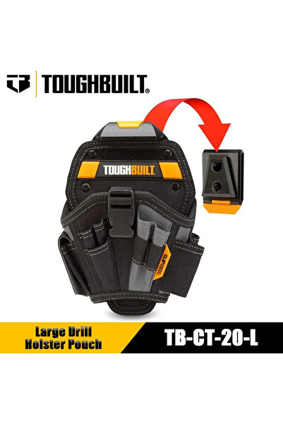 Choice TB-CT-20-L TOUGHBUILT TB-CT-20-L Large Drill Holster Pouch Bit Pouch f...