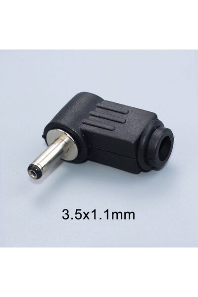 Choice5 5PCS 3.5x1.1mm DC Power Male Plug Jack Adapter Welding Connector 90 D...