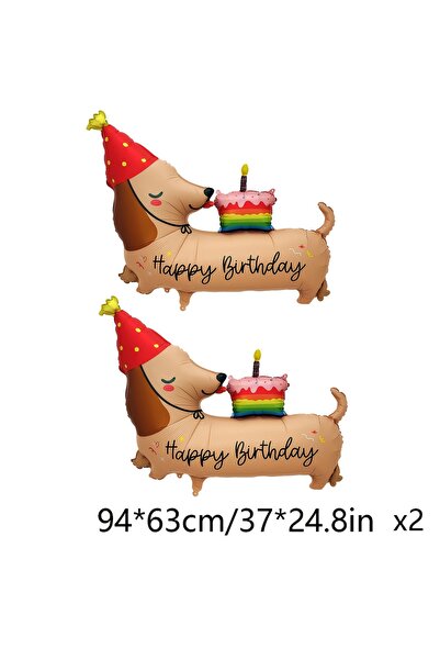 Choice other 2pcs 2pcs Birthday Cake Dachshund Balloon Cartoon Animal Themed ...