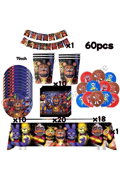 Choice24 other 60pcs set Five Nights Bear Birthday Decorations Freddyed Table...